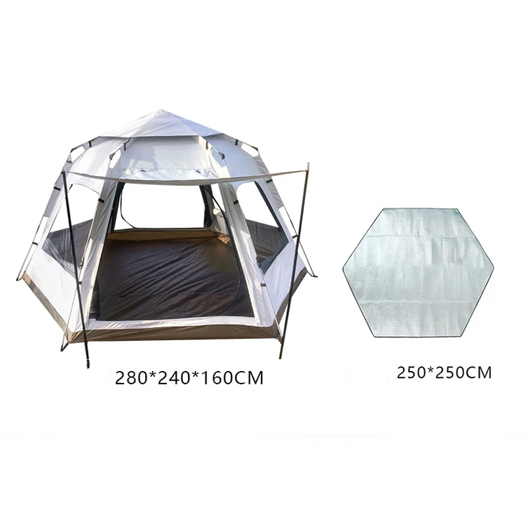 Multi Persons Double Layer Aluminum Waterproof Camping Tent Ultralight Hiking Tent