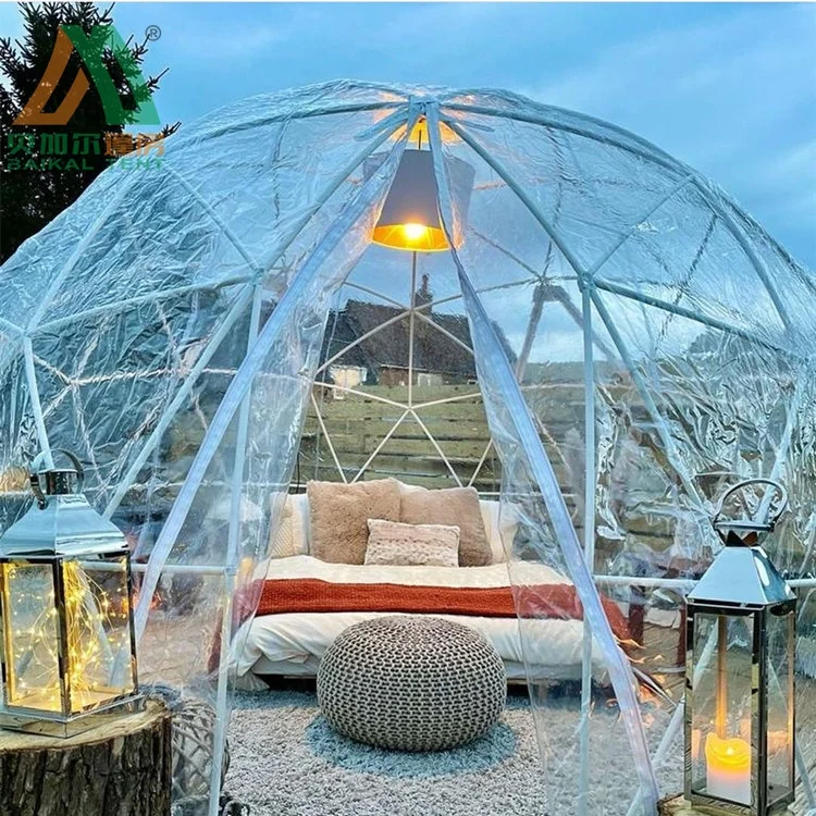 Роскошные наружные геодезические купольные палатки igloo для прозрачного пластика, легкие