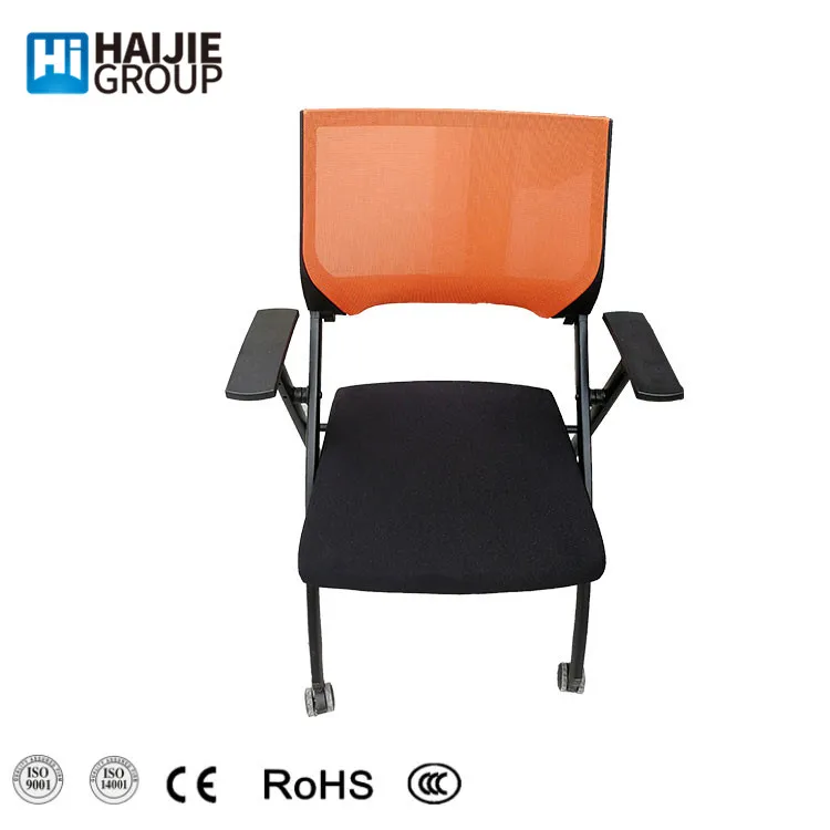 2021 New Arrival Modern Plastic High Quality Moveable Folding Training Chair Study Chairs To School