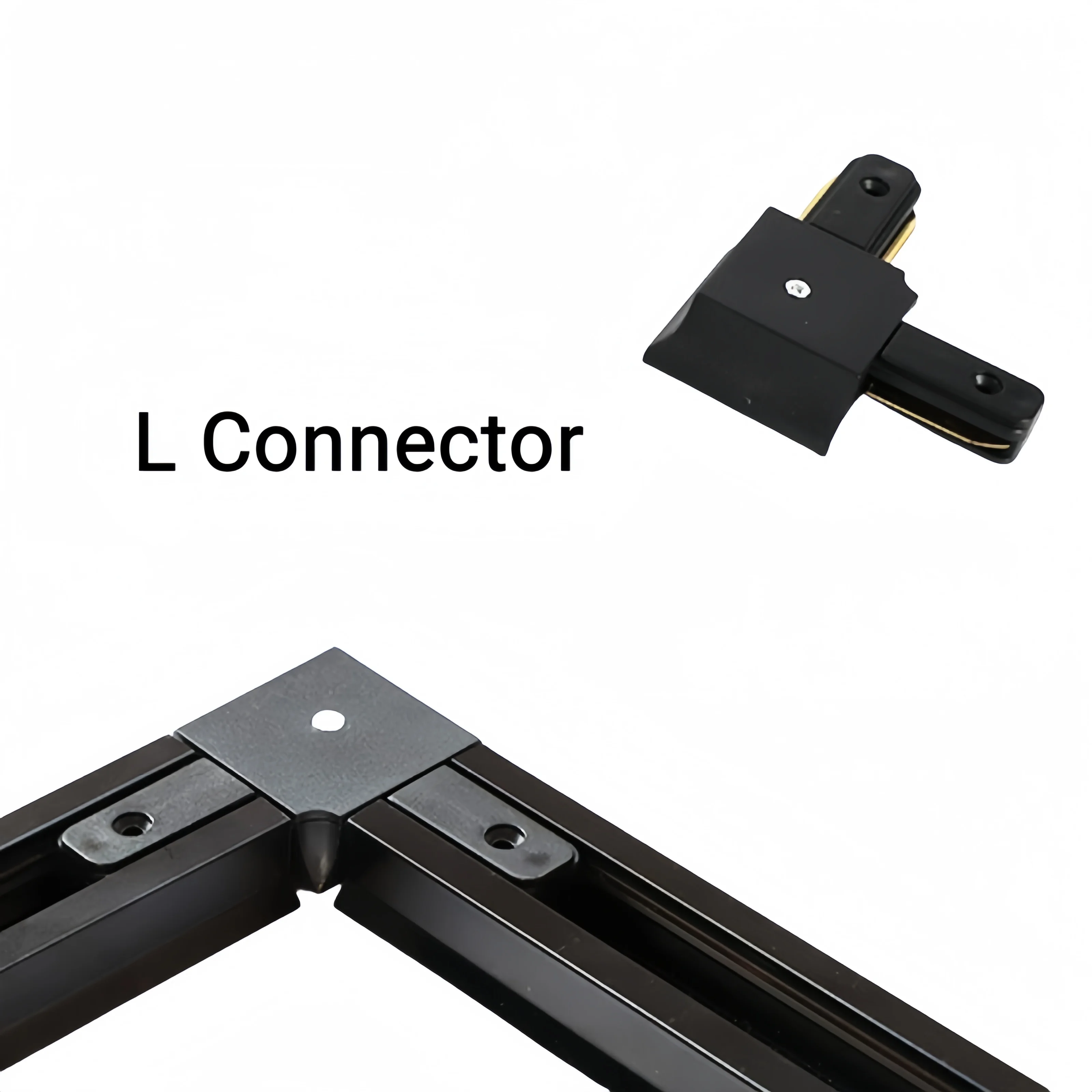 1000mm Long White Or Black Housing Two Line I L T Connector LED Track Rail Used for LED Track Light