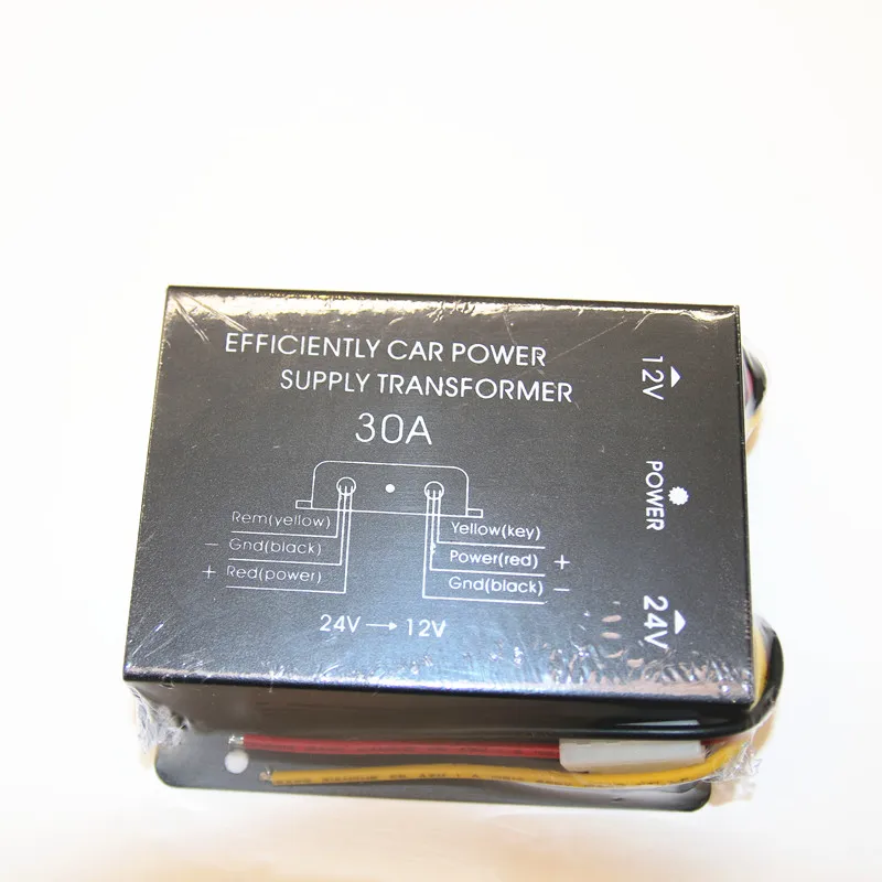 Hot Sell 24 Volt to 12 Volt 30A Dc to Dc Converter Step Down for Car