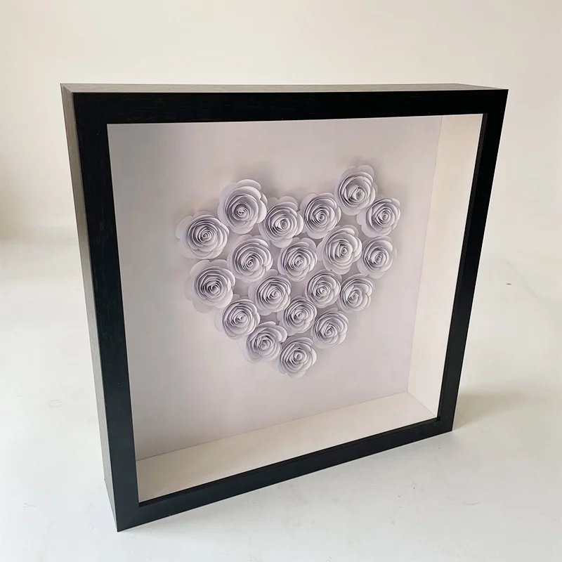Креативный подарок на День Святого Валентина матери DIY Роза цветок витрина 10*10 дюймов теневая коробка рамка
