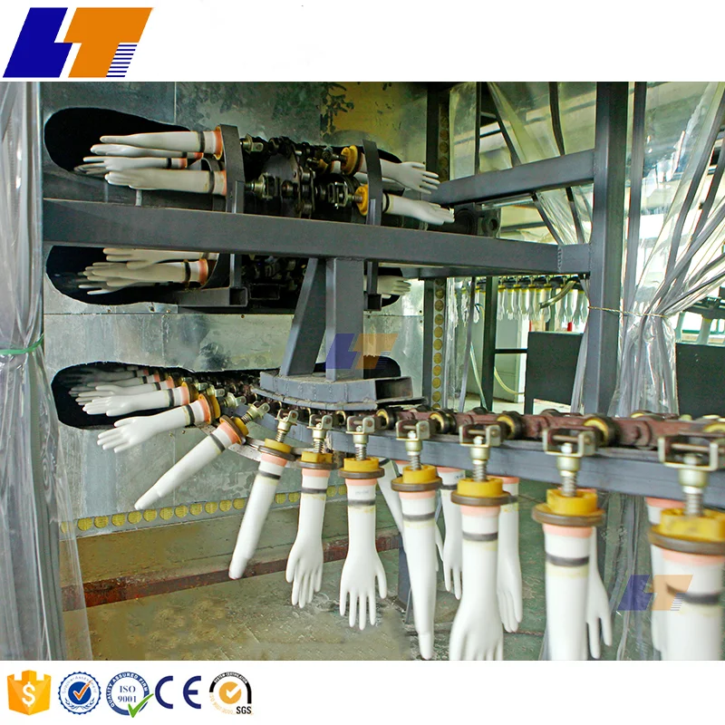 Disposable medical powder-free nitrile gloves production line equipment