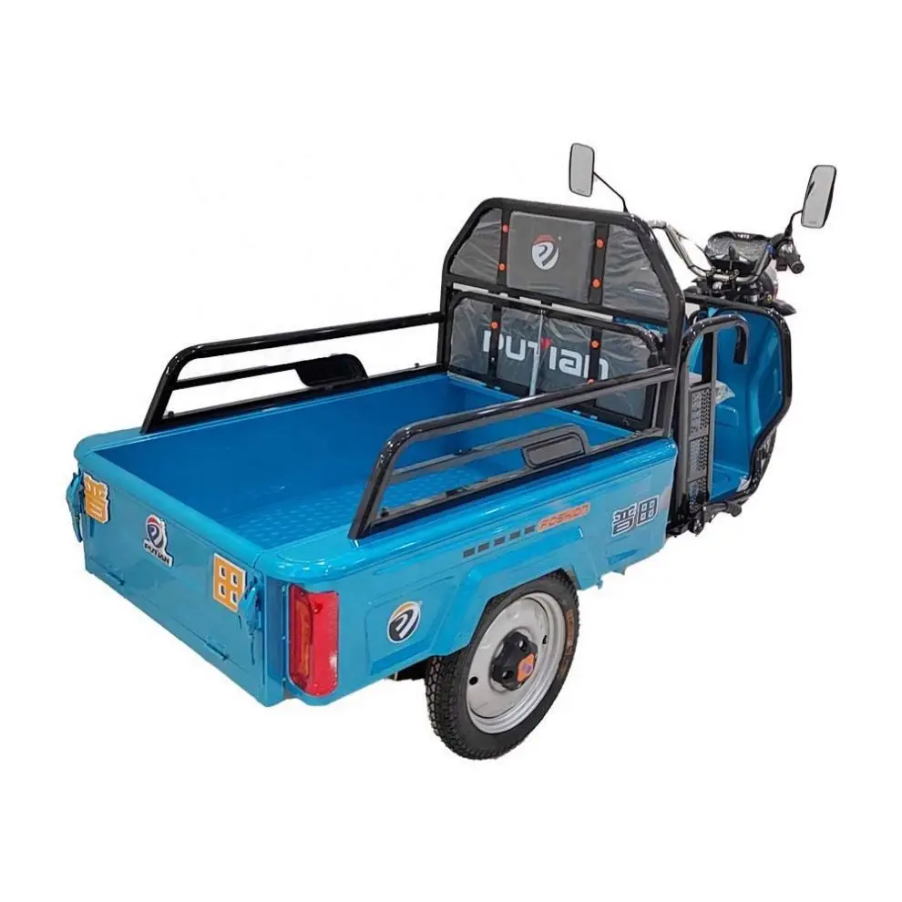 Convenient Operation 24V Electric Site Slag Fertilizer Cargo Handling Motorised Tricycle With Cheap Shipping