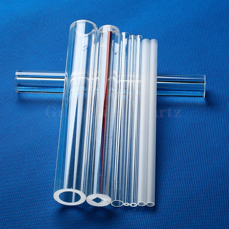 Fused quartz high temperature high purity transparent quartz tube