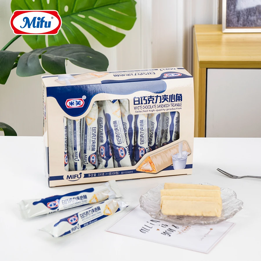 Оптовая продажа печенье с шоколадным покрытием треугольная палочка