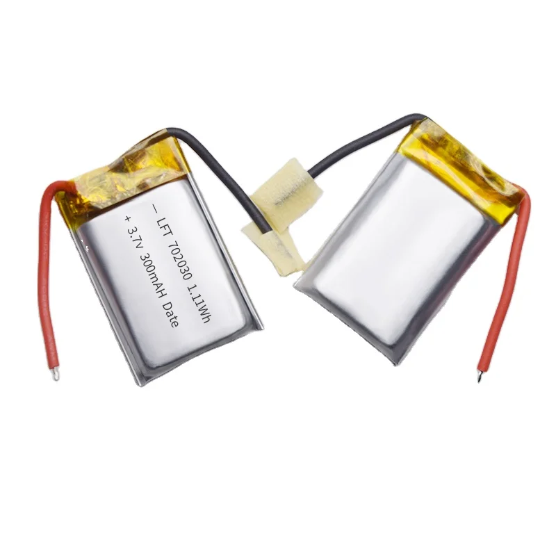 Hot selling 702030 3.7v 300mah li-polymer rechargeable battery for parrot drone rc helicopters