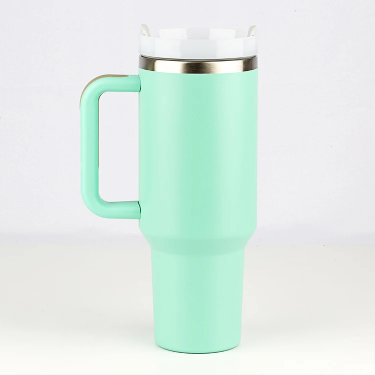 Ailingalaxy custom vacuum 40 oz tumbler with handle and straw 2023 hot sale custom logo 40oz high capacity tumbler cup tumbler