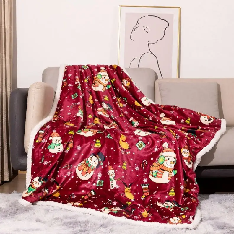 1 2024 Top Seller, wholesale Heavy 100% Polyester printed Polar Fleece Blankets/