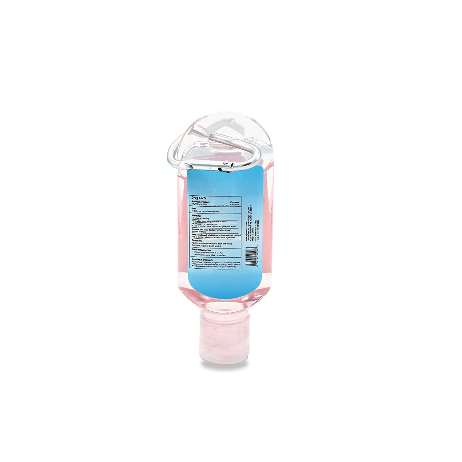 1.69oz Travel Size Portable Moisturizing keychain Hand Sanitizer for School