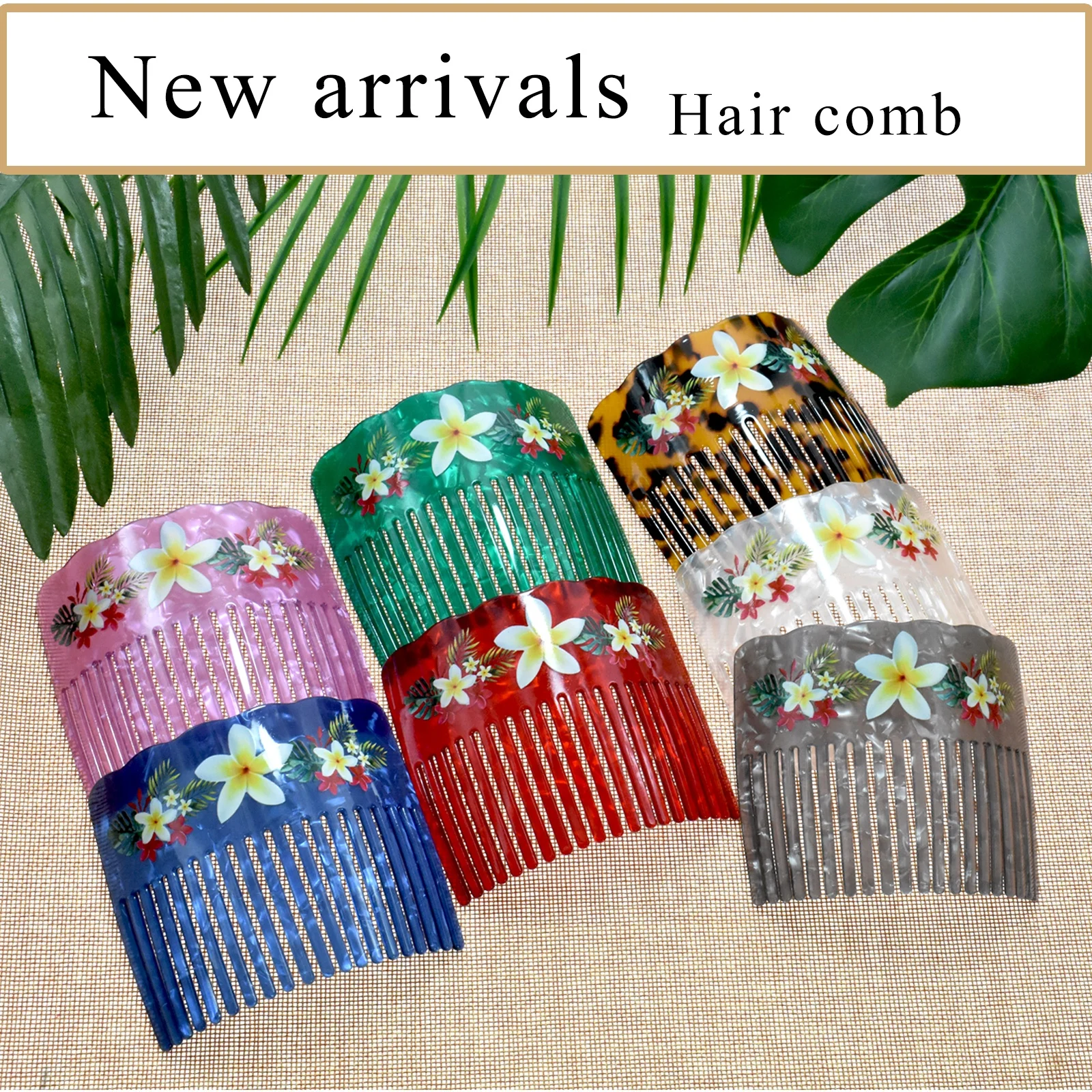 Hot Items  New Years Products Acrylic Hair Accessories Hair Comb design for Women Girls