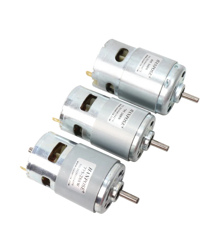 High efficiency 12v 24v dc 20000rpm 0.5 hp electric dynamo dc motor 775 for sale