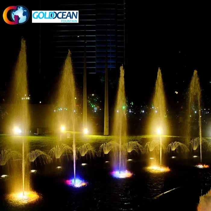Free Design Multicolor Led Light Music Dancing Water Fountain