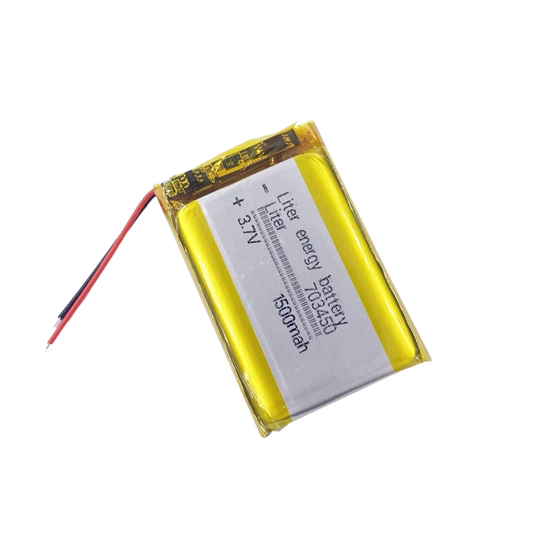 rechargeable li-polymer lipo lithium battery 3.7v 1500mah 703450 lithium battery for golf trolley