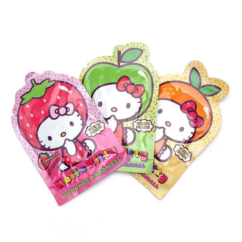 wholesale custom hot sale cute cartoon shape hard popping candy with tattoo