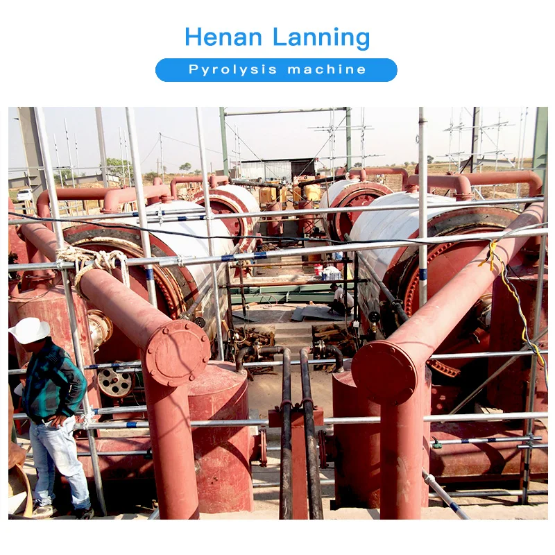 2023 new type waste tire waste plastic to pyrolysis plant oil