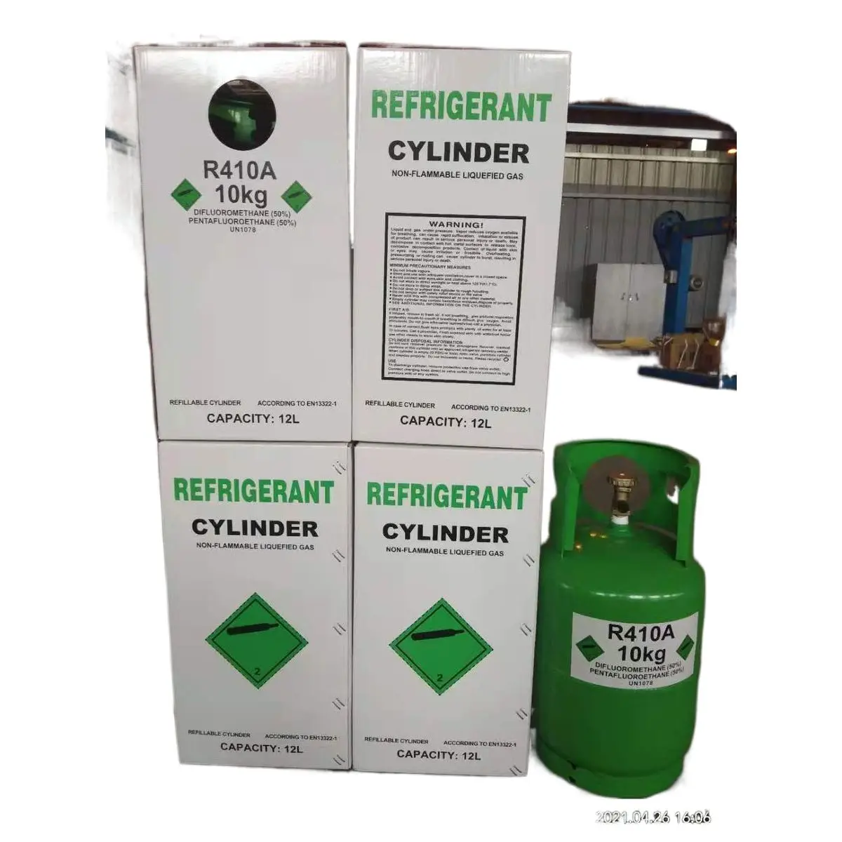 Factory Wholesale R410a Refrigerant Gas Cylinder Air Conditioner Refrigerant Gas R410a