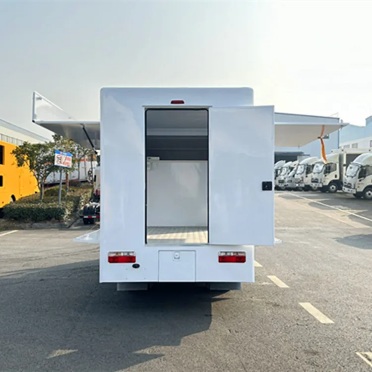 DongFeng Small mobile sales truck Multi-purpose van truck move the cooking truck Kitchen car