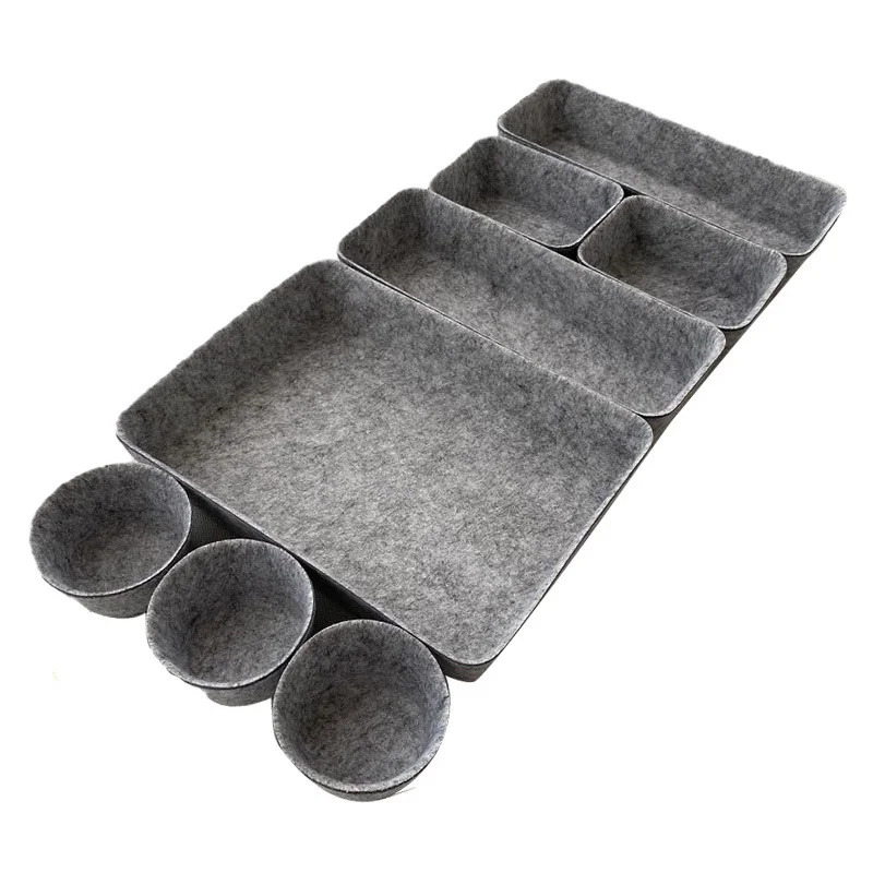 Multi-Purpose Felt Storage Box Jewelry Shoes Clothing Food Cleaning Supplies Flower Pots Kitchen Wardrobe Bathroom Storage