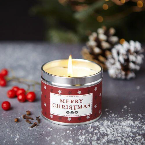 ENO wholesale custom private label and package for Holiday Scented Candle with fragrance oil