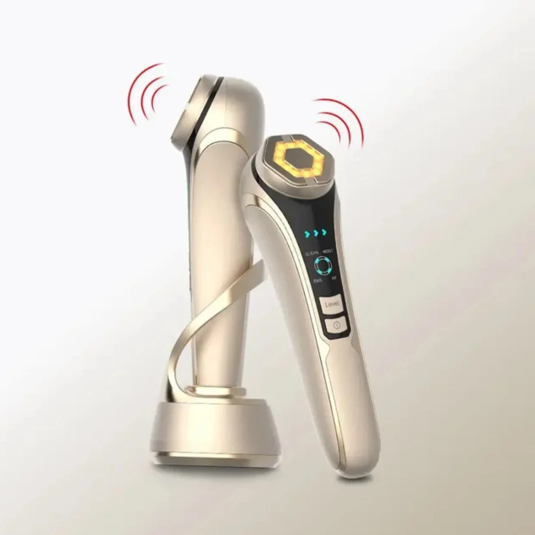 Facial Mesotherapy Electroporation LED Photon Skin Care Face Lifting Tighten Wrinkle Removal Eye Care RF Skin Tightening Machine