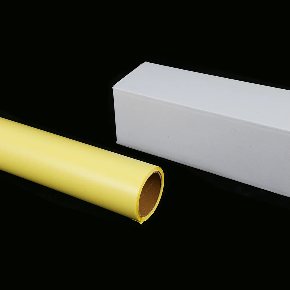 70um Matte Adhesive yellow liner paper Glossy PVC Self Adhesive Cold Lamination Film