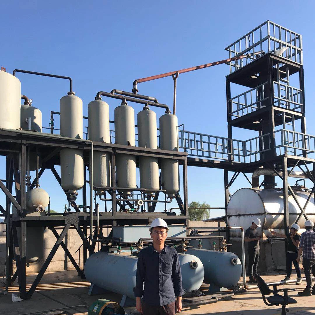 Crude Oil Distillation Process Used Engine Oil Recycling Distillation Plant