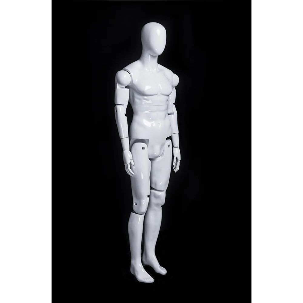Removable mannequin  flexible adjustable fiberglass male faceless mannequin  HM01WEG