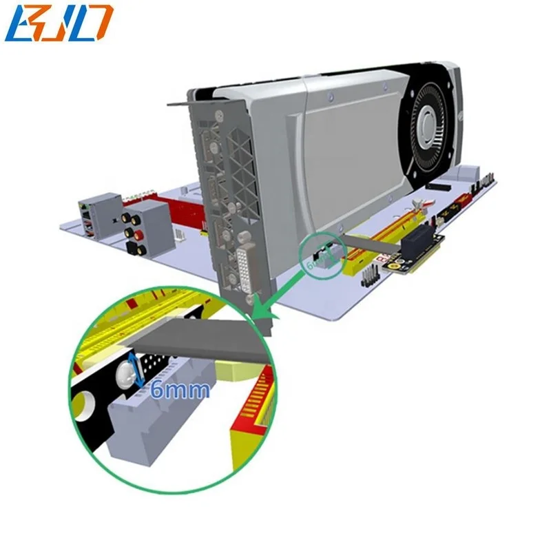 PCI Express PCI-E PCIe 3 0 4X для 1X адаптер карты расширения конвертер Кабель-Удлинитель 1 м 2 4