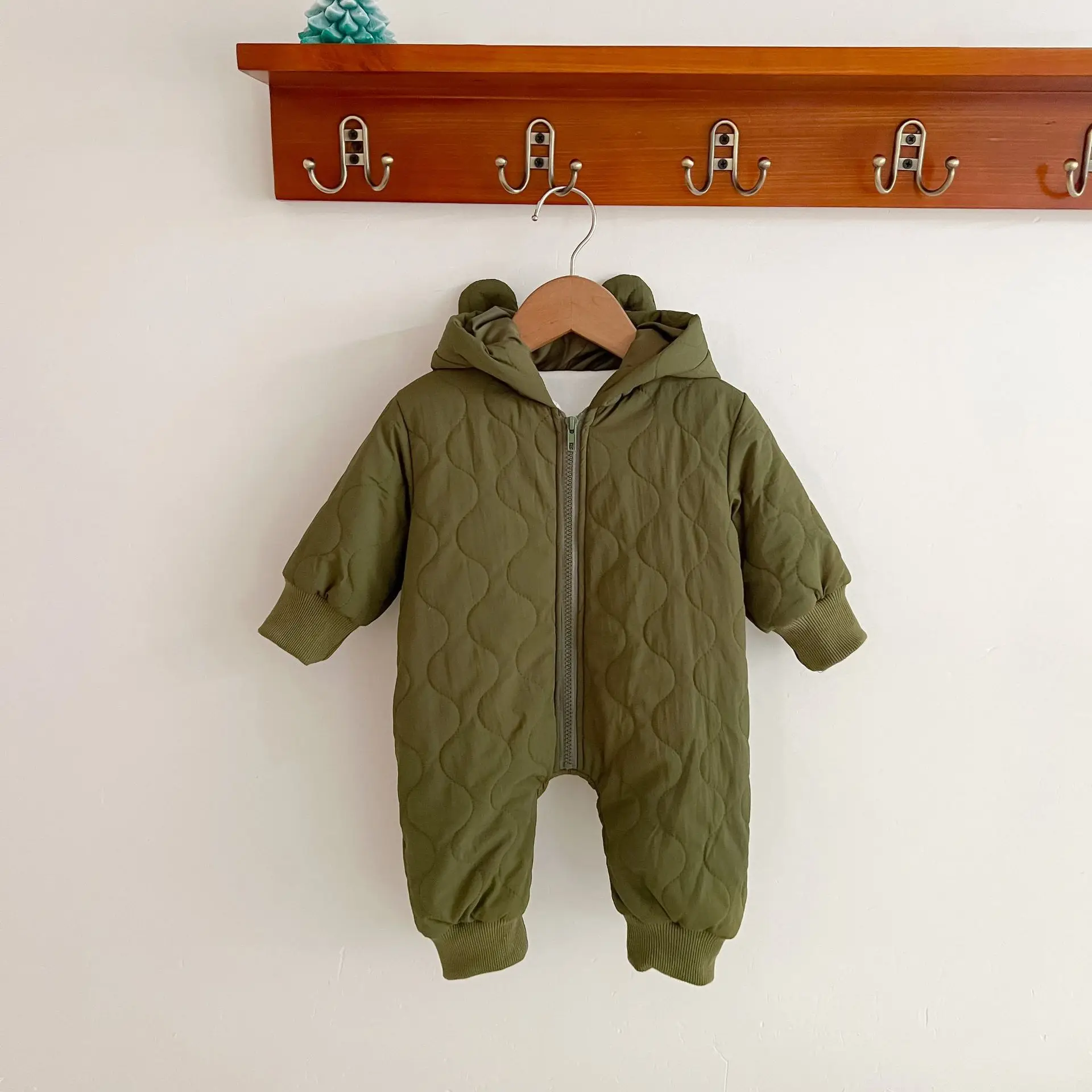Kids Jackets Boys Winter Thick Coats Warm Cashmere Jumpsuit Romper For Girls Hooded Jacket Children Clothes Toddler Overcoat