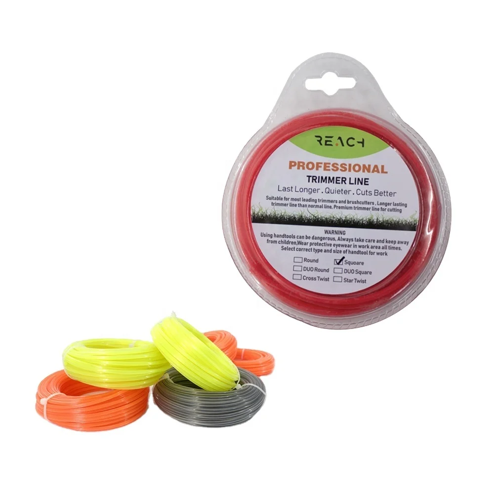 3.0*100m Grass Trimmer Line  Cross Twist String Trimmer for  Length Grass Trimming Edging Lawn and Garden Care