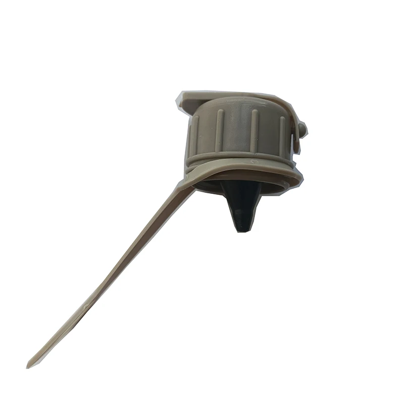 Factory wholesale high quality plastic water canteen cap lid , water bottle Straw cap lid compatible  with gas mask drink tube