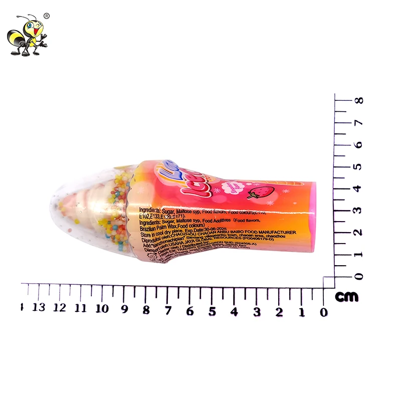 Manufacturer wholesale ice cream glow sweet candy toys kids lollipop