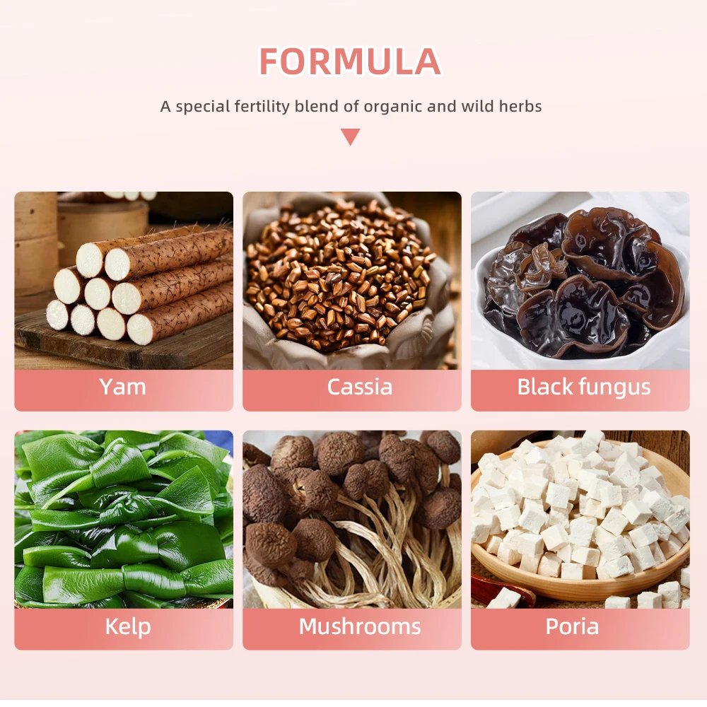 Hot selling natural herbs tea health easy female fertility Tablet for women healthy tea fertility supplements