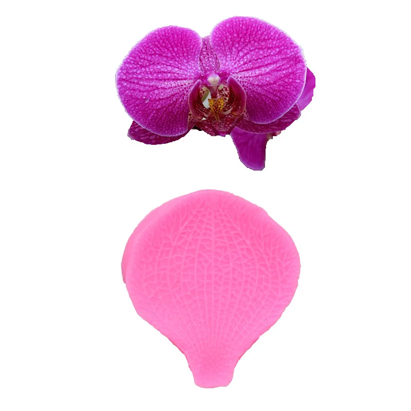 DIY Mold Butterfly Orchid Petal Clip Mold Conjoined Double-sided Clay Cake Turn Sugar Liquid Silicone Molds for Chcolate