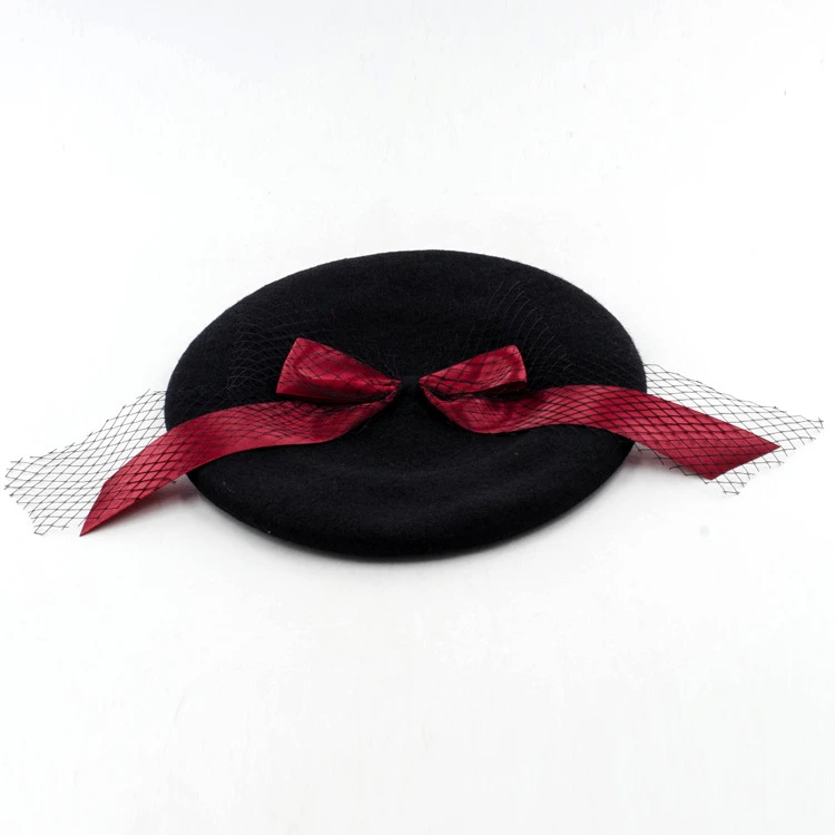  ins spring and summer casual simple breathable belt drawstring adjustable knit beret painter hat ladies bud