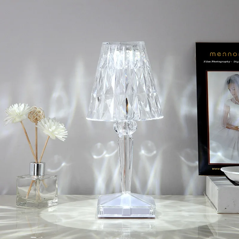 Crystal table lamp With speaker led desk lamp