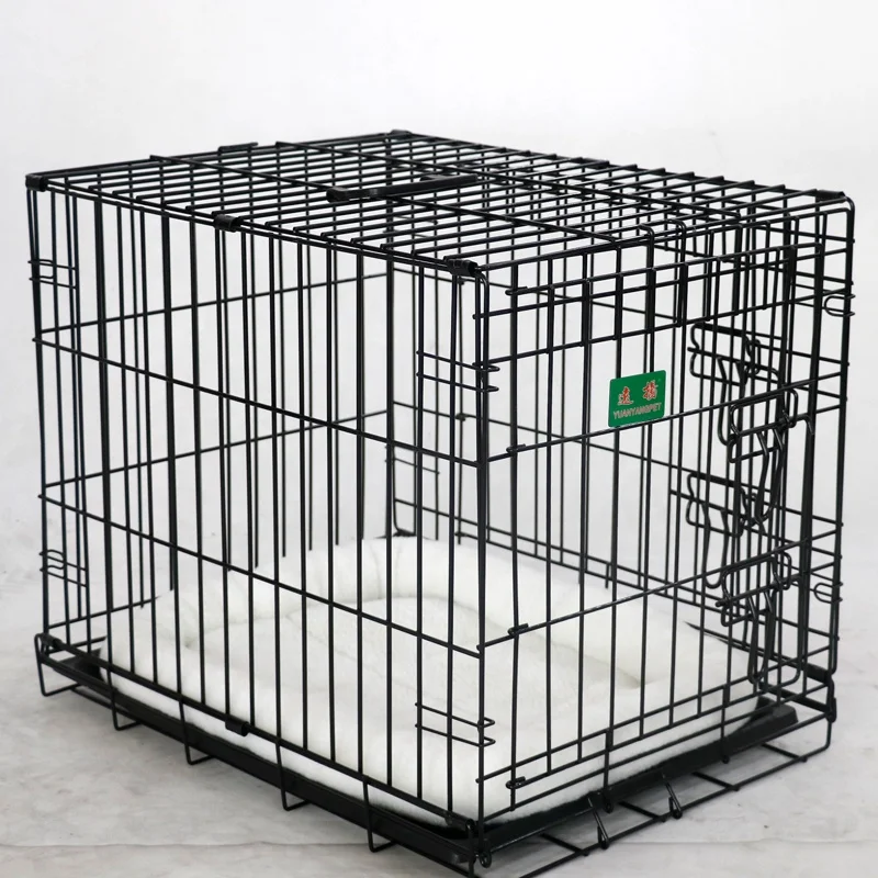 Luxury Furniture Eco-Friendly metal Pet Dog Cat Cage Indoor Crate House with Removable Plastic Tray