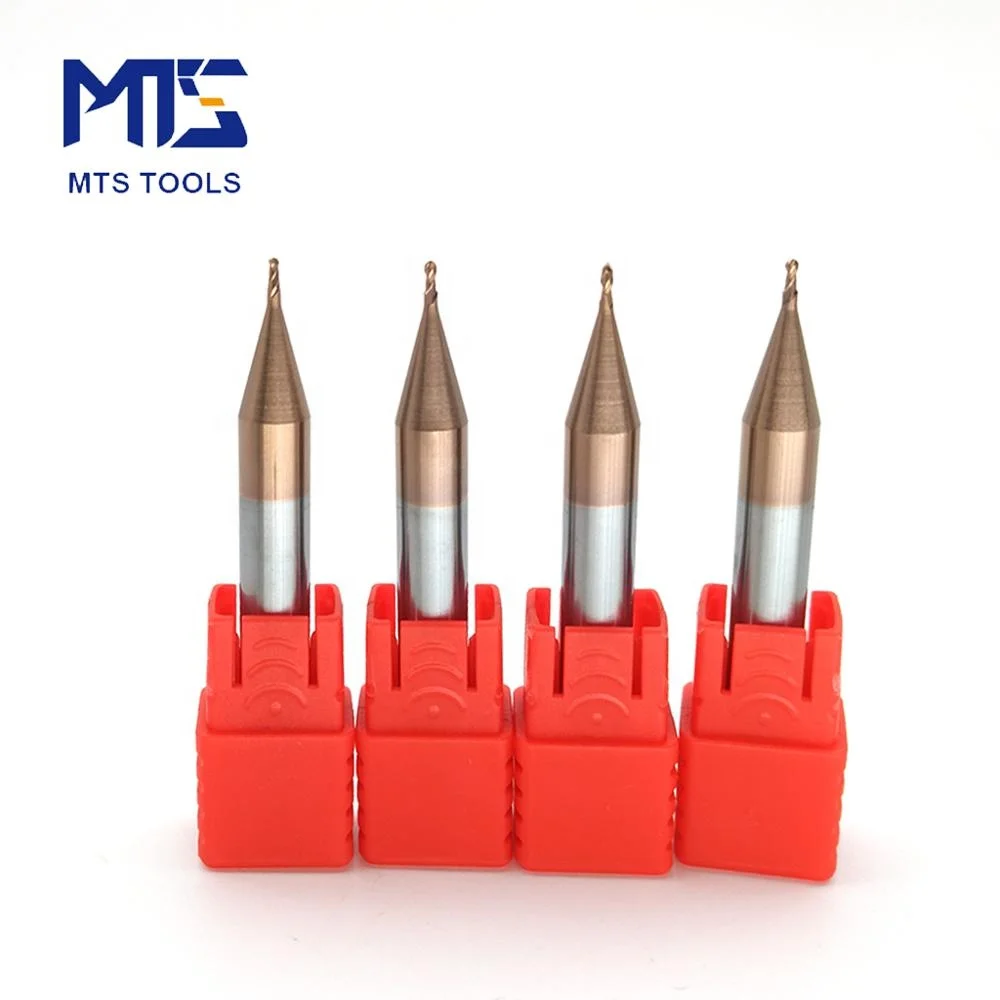 MTS HRC55 0.5mm micro diameter soild carbide milling cutting tool Micro grain square end mill