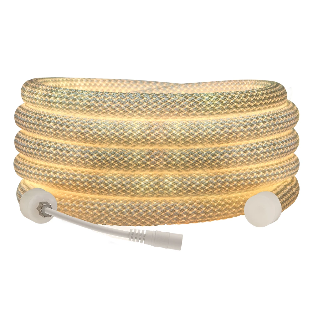 DC24V Cool Nature Warm White Light High Density 240leds/m Flexible IP67 360 Degree Round Reticulate Pattern Neon Tube Led Strip