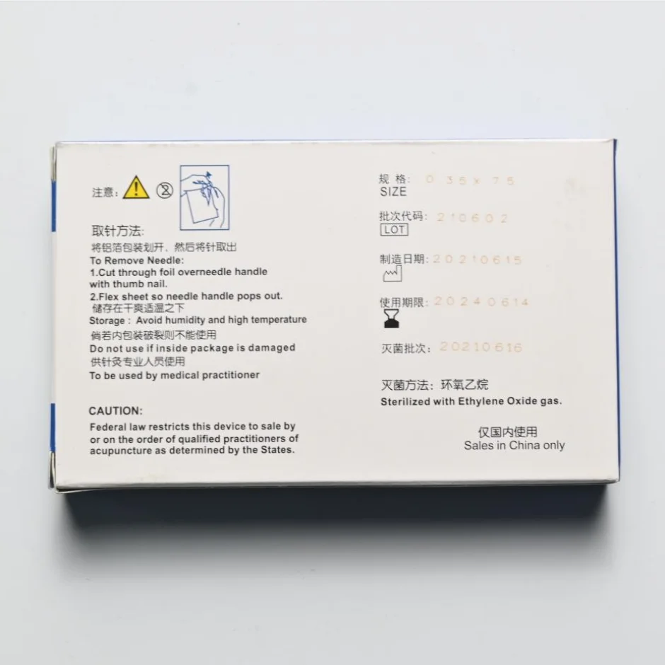 100pcs/box Acupuncture Needle Disposable  Beauty Massage  Health Care Healthcare Needle