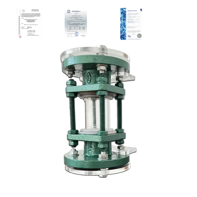 Hot-selling flange connection PTFE lined sight glass for industrial use