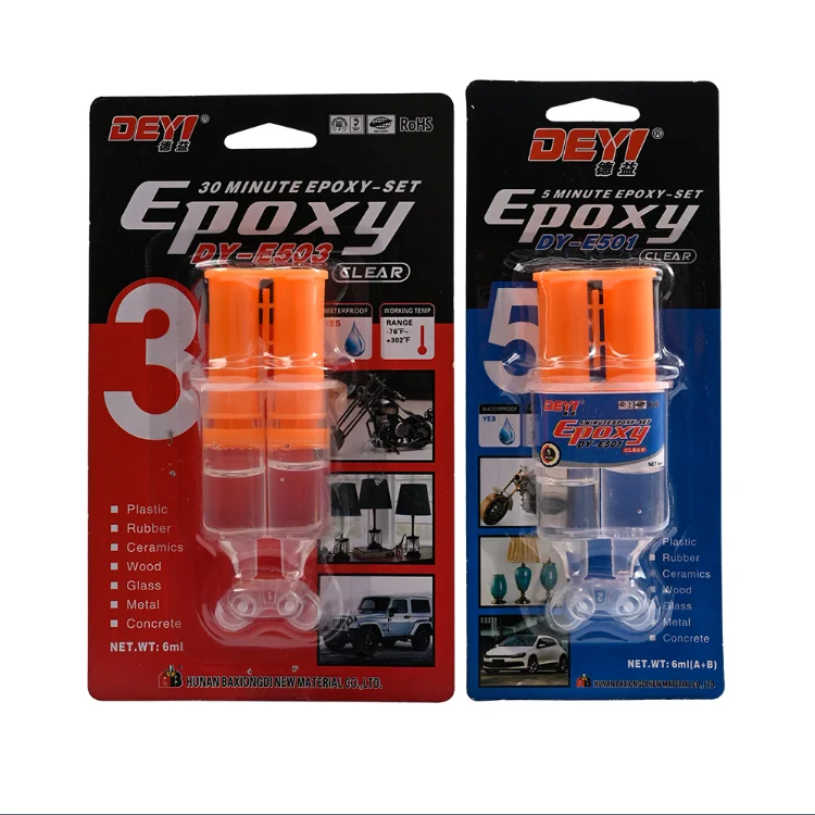 
DEYI high temperature clear epoxy glue ab epoxy adhesive for stainless steel 