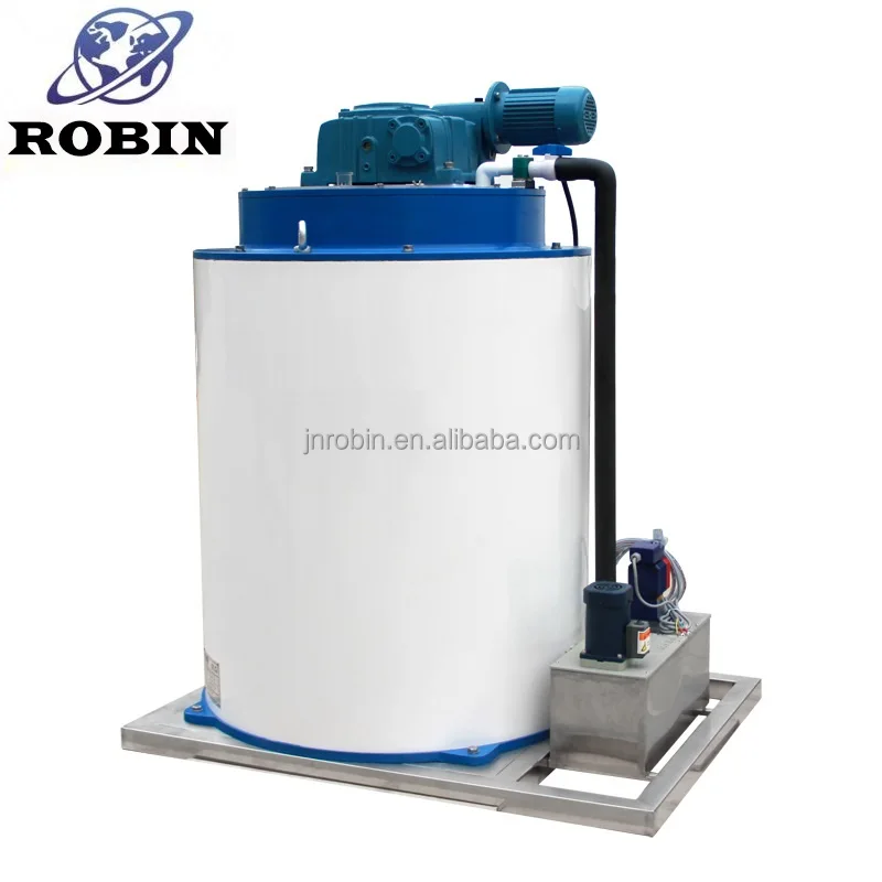 China factory price 5 ton industrial flake ice drum With Ammonia and Freon Refrigeration System for sale