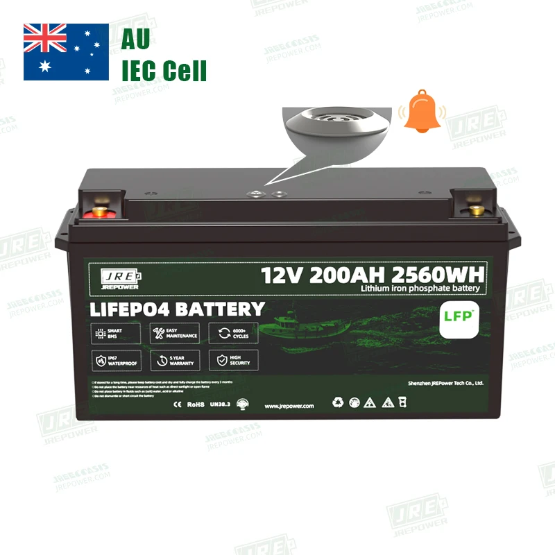 12.8V 200Ah Australia Factory Supply Buzzer Storage System Deep Cycle Lifepo4 12.8v 12 Volts Back up Power Wall