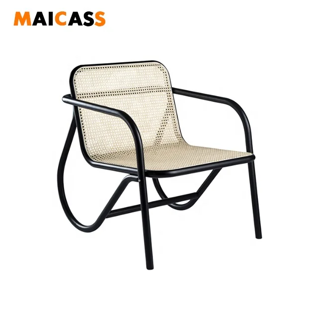 Новинка 2020, оптовая продажа, стул из искусственного ротанга из черного дерева