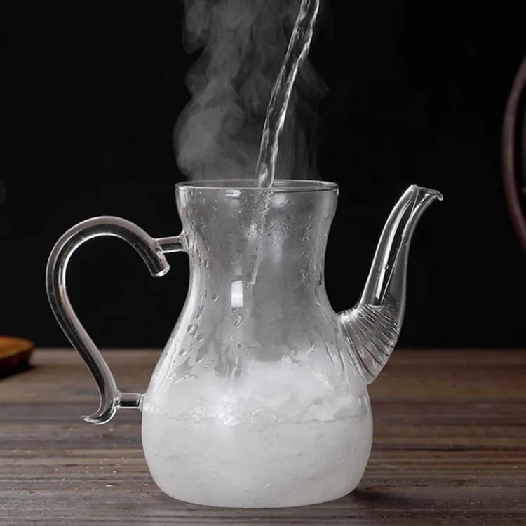 Moroccan Turkish Matcha Coffee Tea Pot Cup Maker Set Heat Resistant Borosilicate Glass French Teapot Moroccan Tea Glasses Pot