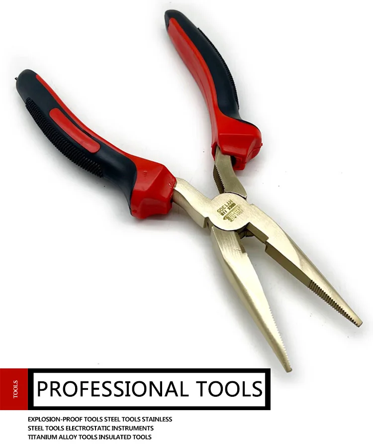 High Quality Safety Tools Explosion Proof Needle Nose Pliers Aluminum Bronze Non sparking tools strong pliers