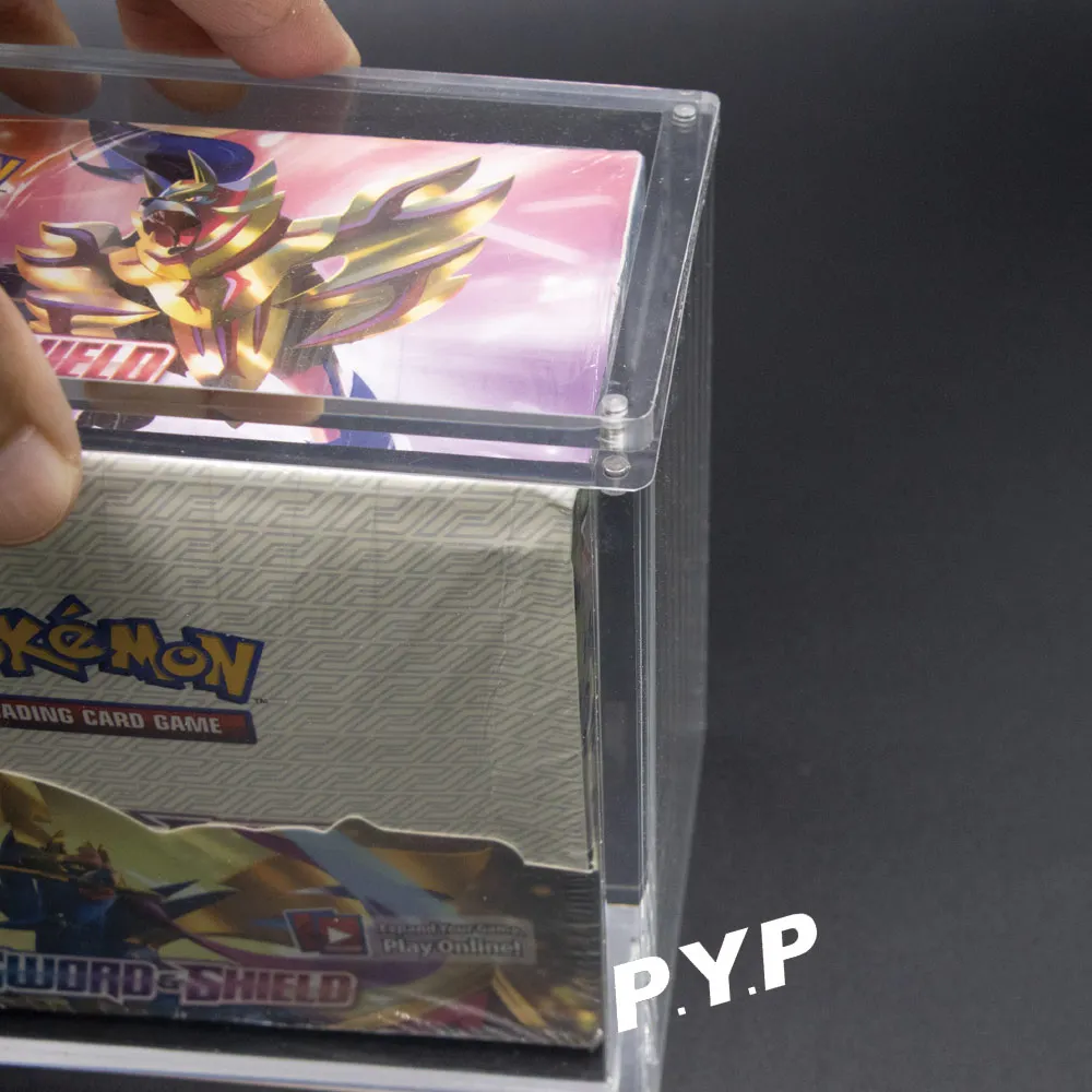 PTCG Acrylic Booster Box Display Case Box Magnetic Lid