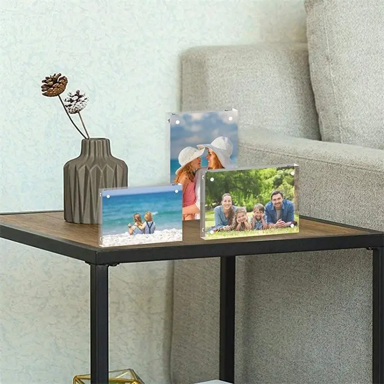  5x7 фоторамка акриловая магнитная коллаж для холодильника 5x7 чистый Магнитная Фоторамка Коллаж